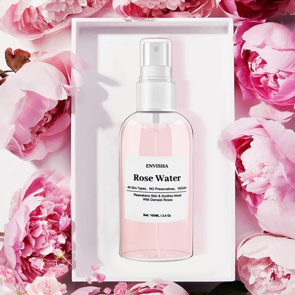 ✨ Essência de Água de Rosas Orgânica – Hidratação, Frescor e Poros Refinados