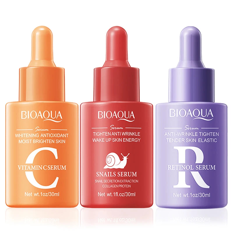 Sérum Facial com Vitamina C, Retinol e Ácido Hialurónico – 30ml