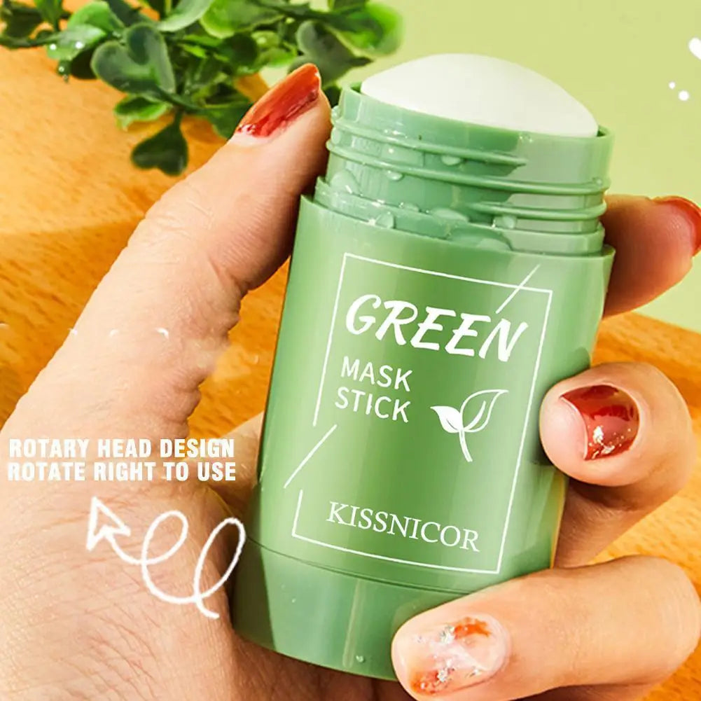 ✨ Green Tea Cleansing Stick Mask – Remove Pontos Negros, Fecha Poros e Hidrata