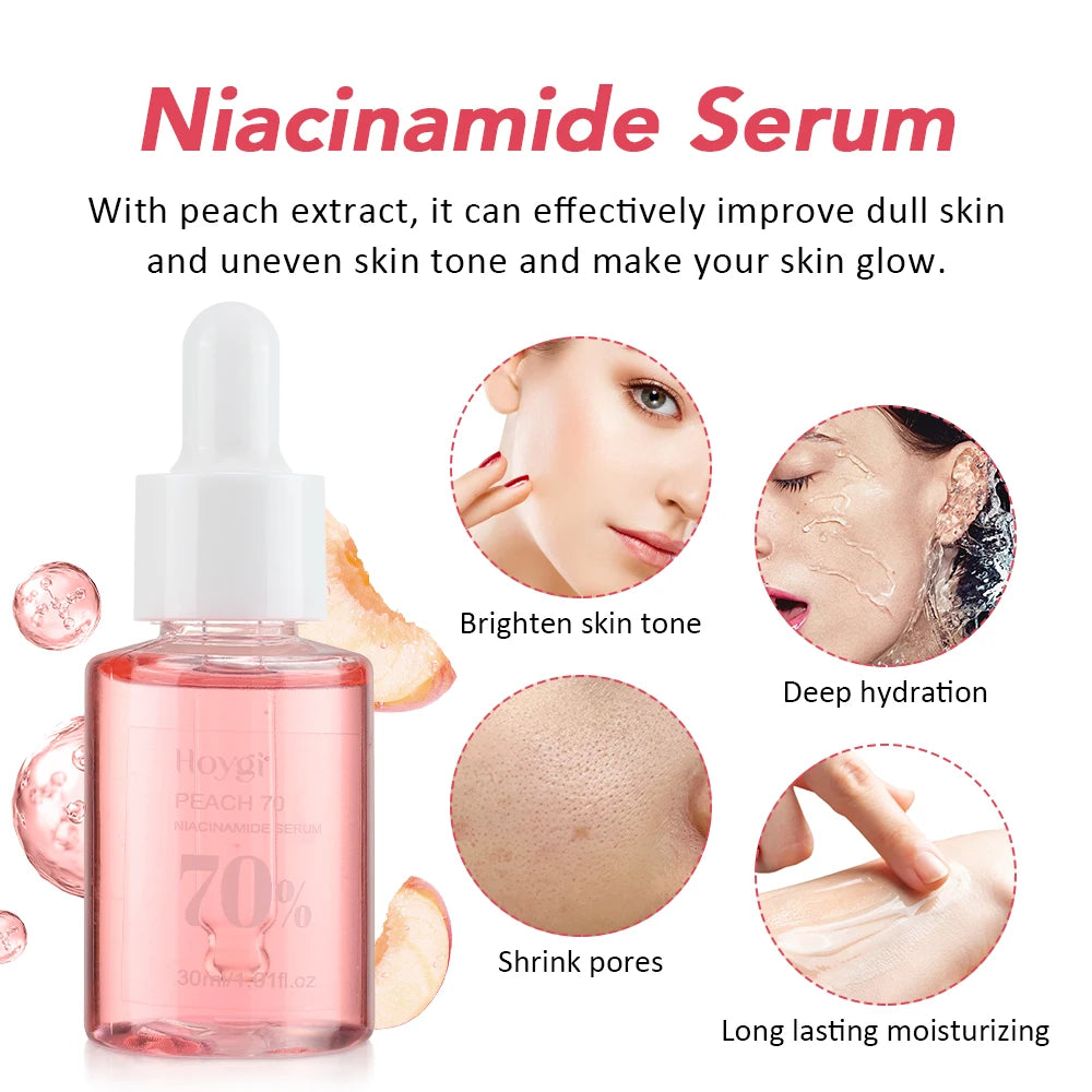 ✨ Sérum de Niacinamida + Ácido Hialurónico – Poros Invisíveis, Pele Uniforme e Iluminada