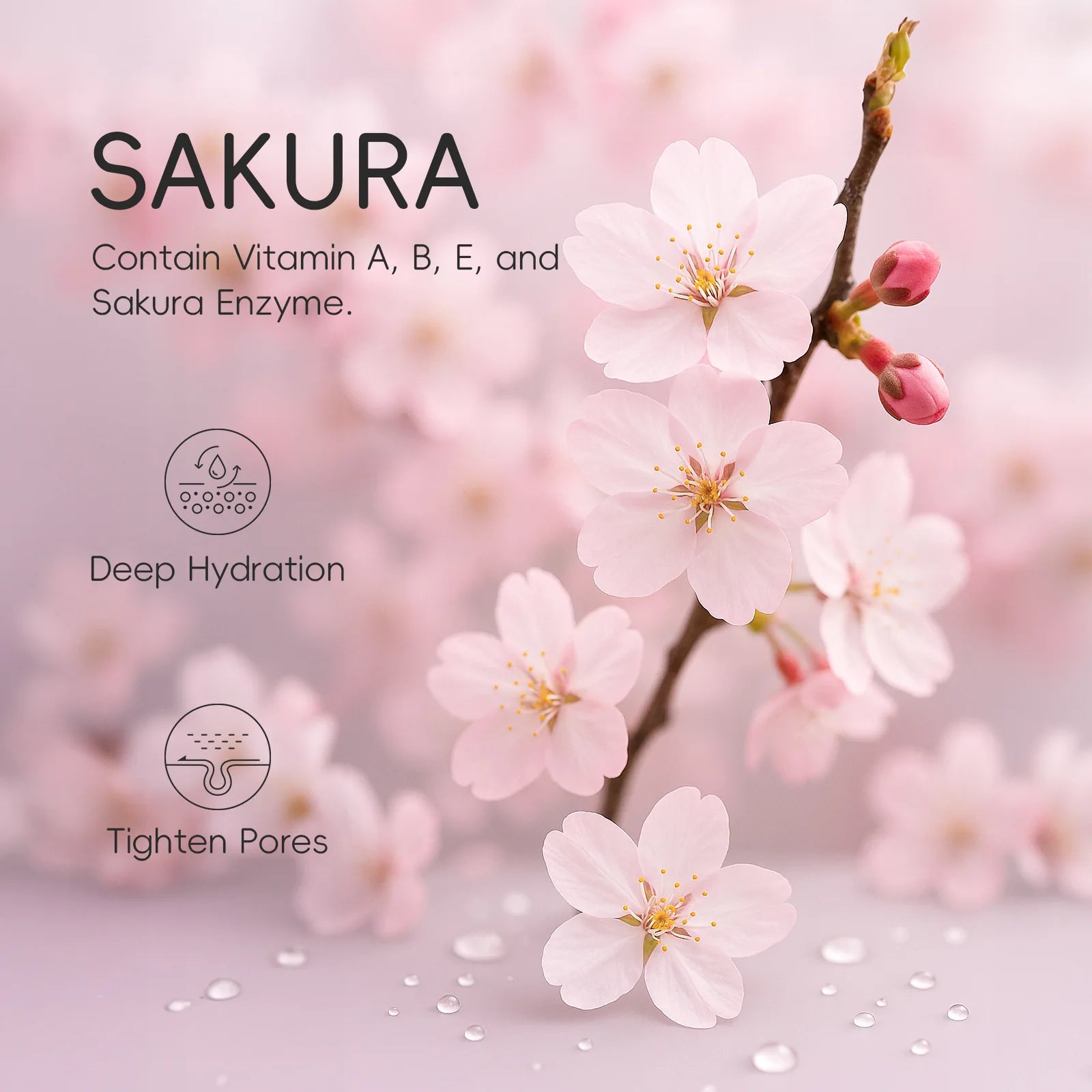 ✨ Sérum de Olhos Sakura com Roller – Reduz Olheiras, Inchaço e Linhas Finas
