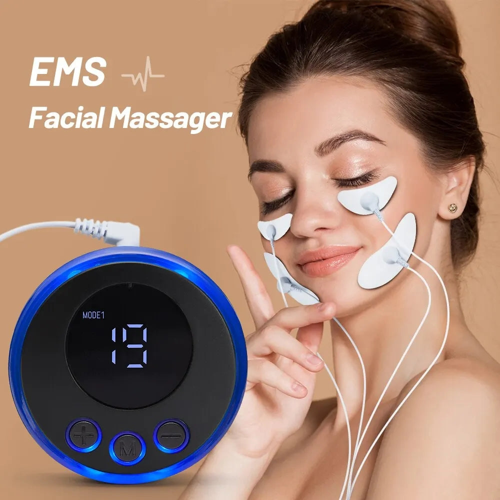 Volea V-Lift Pro™ – Massajador EMS para Lifting Facial, Tonificação Muscular e Contorno V-Shape