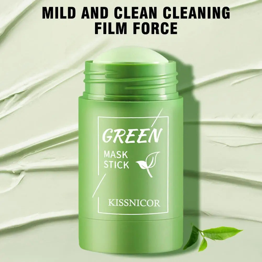 ✨ Green Tea Cleansing Stick Mask – Remove Pontos Negros, Fecha Poros e Hidrata
