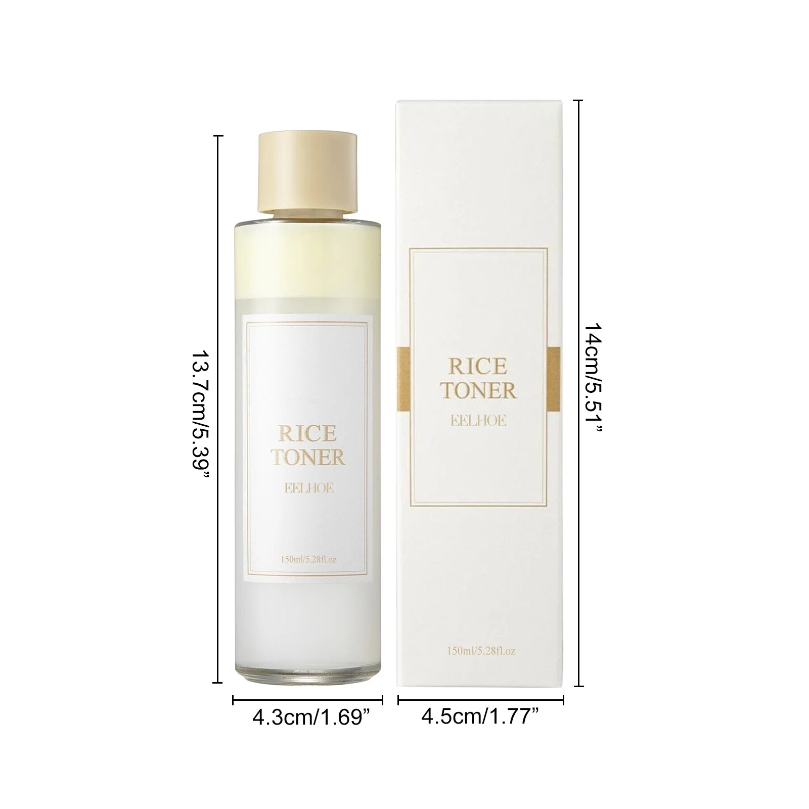 ✨ Tónico Facial de Arroz + Niacinamida – Hidratação, Luminosidade e Barreira Cutânea Forte (150ml)