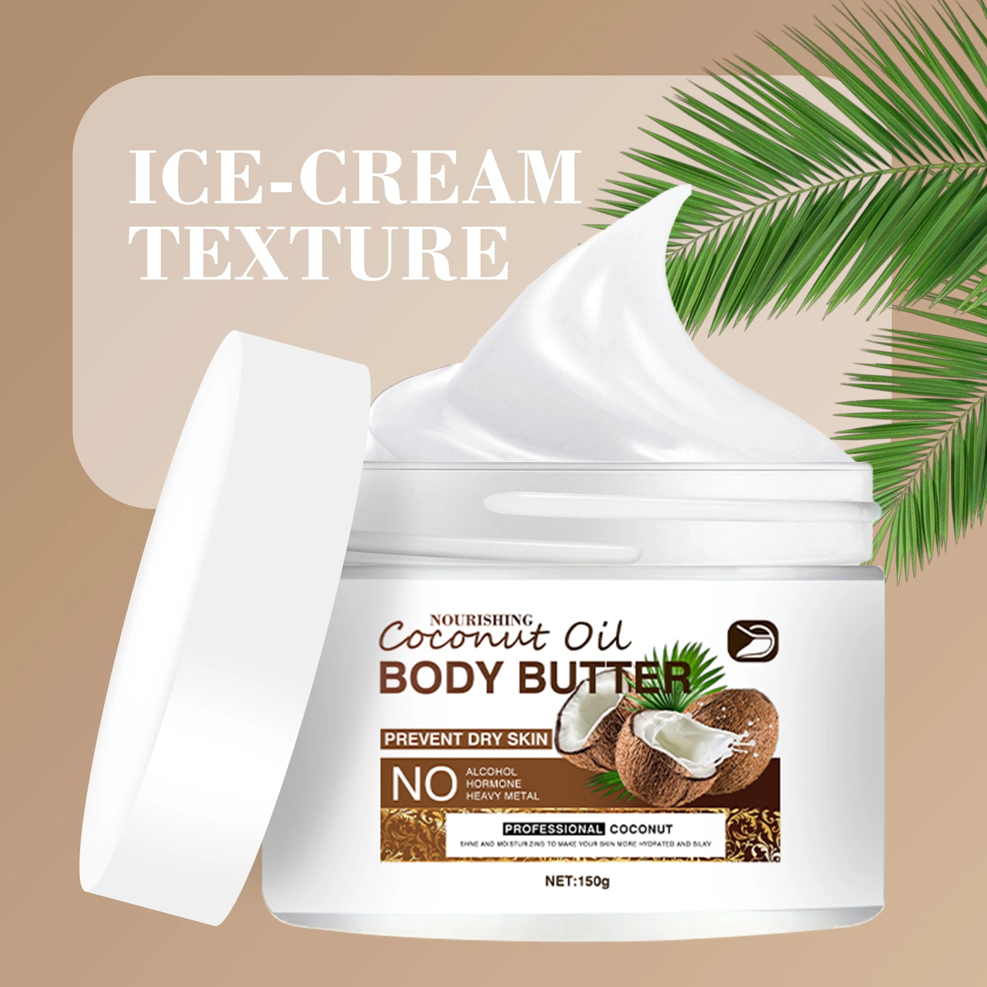 Creme Corporal de Óleo de Coco & Aloé – 200ml