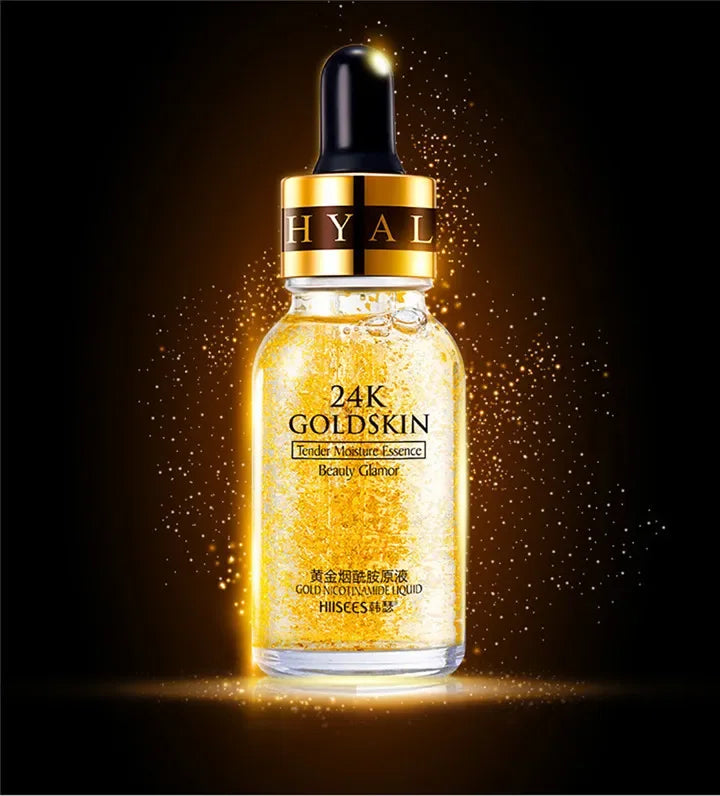 ✨ Sérum de Ácido Hialurónico 24K Gold – Anti-Rugas, Hidratação Profunda e Luminosidade Premium