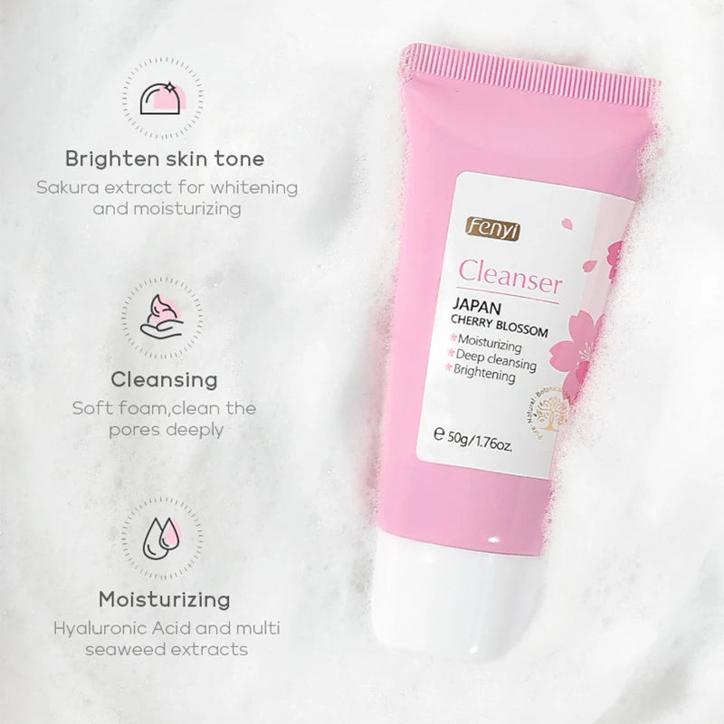 ✨ Cleanser Facial Vitamina C – Limpeza Profunda, Pele Iluminada e Sem Pontos Negros