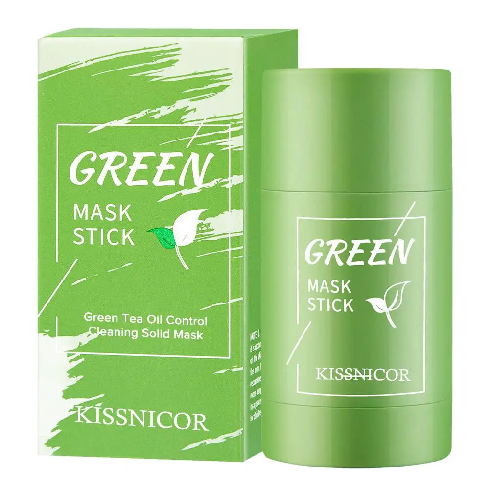 ✨ Green Tea Cleansing Stick Mask – Remove Pontos Negros, Fecha Poros e Hidrata