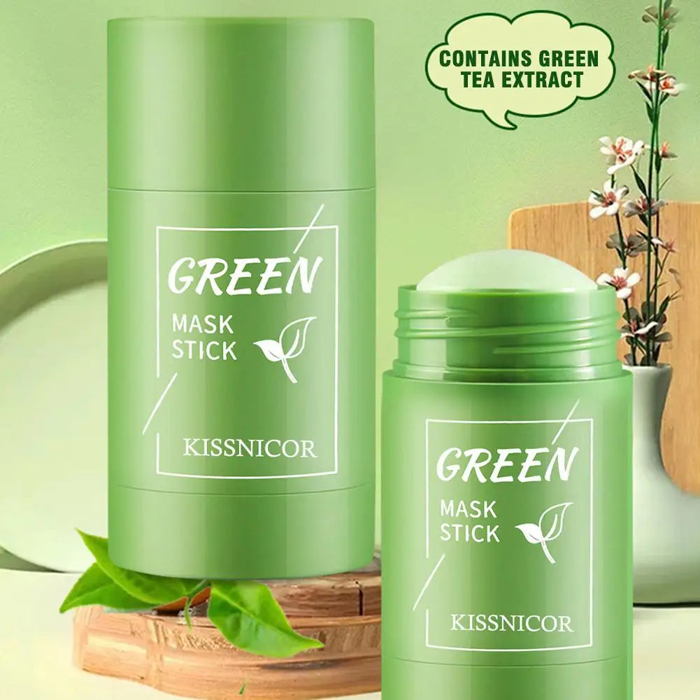 ✨ Green Tea Cleansing Stick Mask – Remove Pontos Negros, Fecha Poros e Hidrata