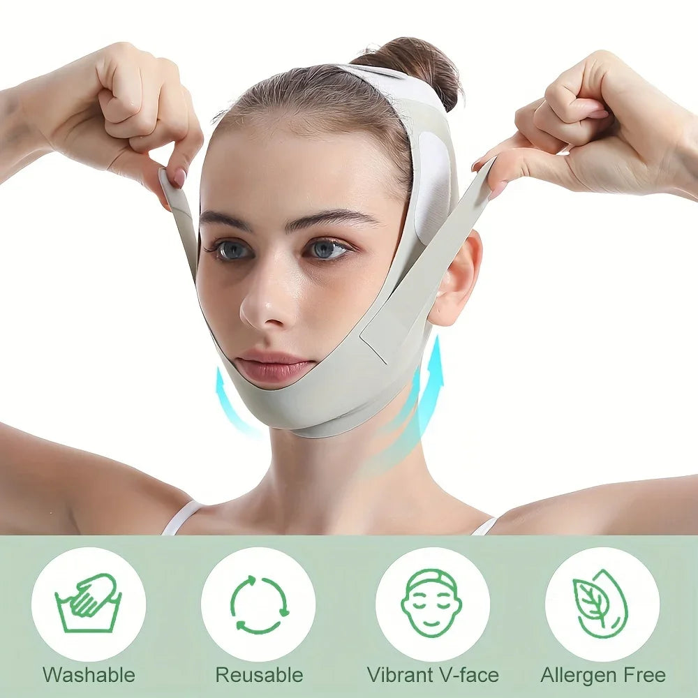 Volea V-Band™ – Faixa Reutilizável de Lifting Facial para Contorno V e Reafirmação do Rosto