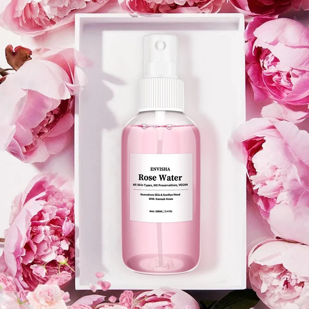 ✨ Essência de Água de Rosas Orgânica – Hidratação, Frescor e Poros Refinados